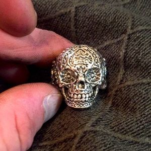 Skull style ring